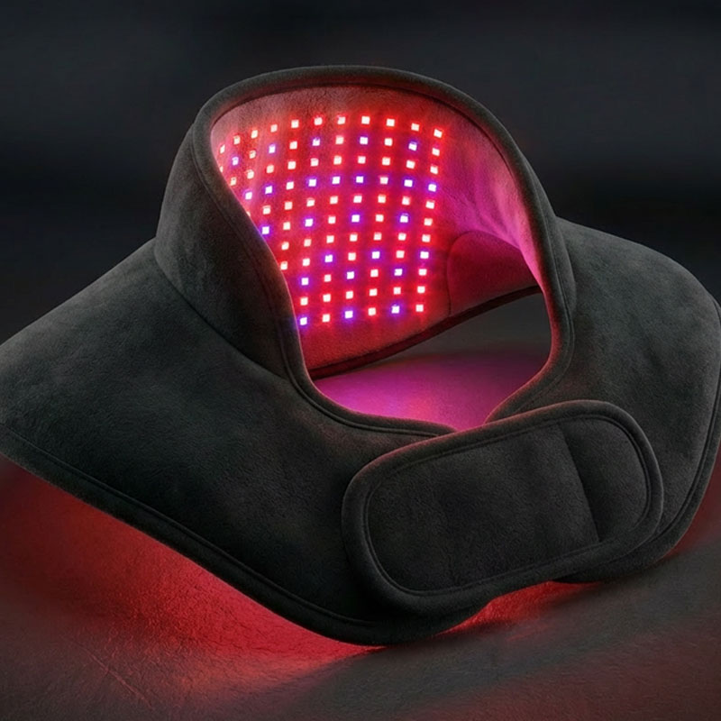 Red Light Therapy Neck & Shoulder Wrap — LED Far-Infrared Heat Pad for Cervical Pain Relief