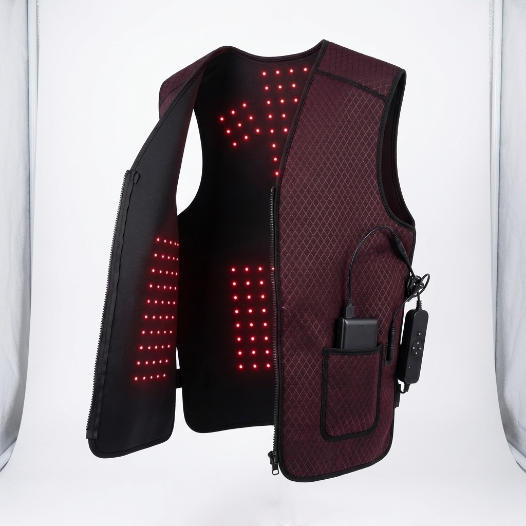 Red Light Therapy Vest — Far-Infrared Heating Shoulder & Back Therapy Waistcoat - Image 3